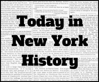 Today in New York History